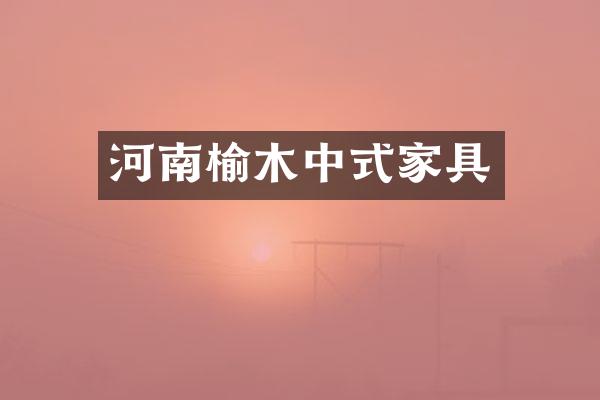 河南榆木中式家具