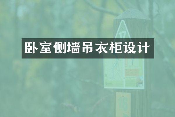 卧室侧墙吊衣柜设计