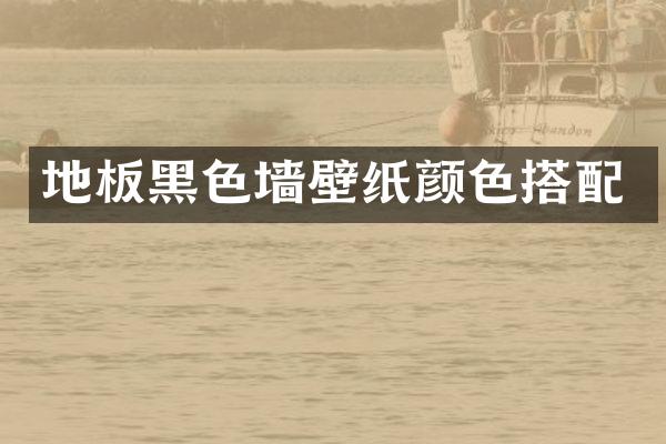 地板黑色墙壁纸颜色搭配