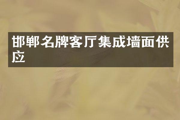 邯郸名牌客厅集成墙面供应