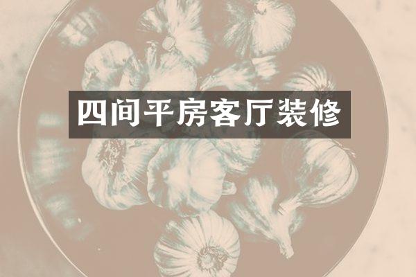 四间平房客厅装修