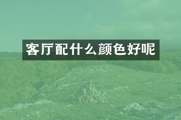 客厅配什么颜色好呢