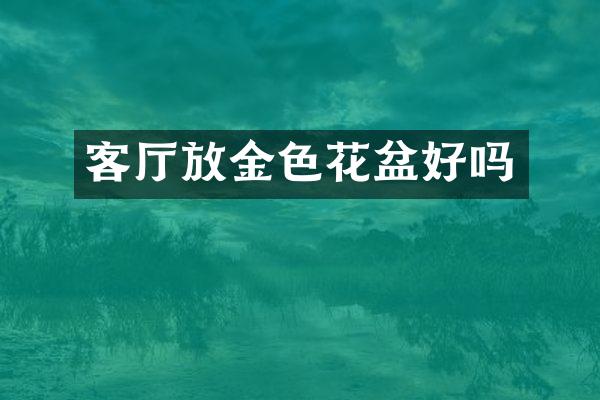 客厅放金色花盆好吗