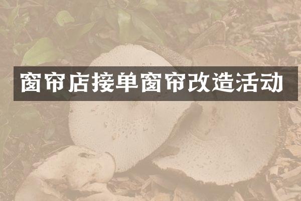 窗帘店接单窗帘改造活动