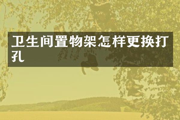 卫生间置物架怎样更换打孔