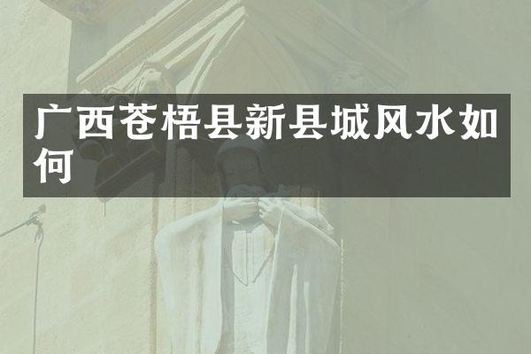 广西苍梧县新县城风水如何