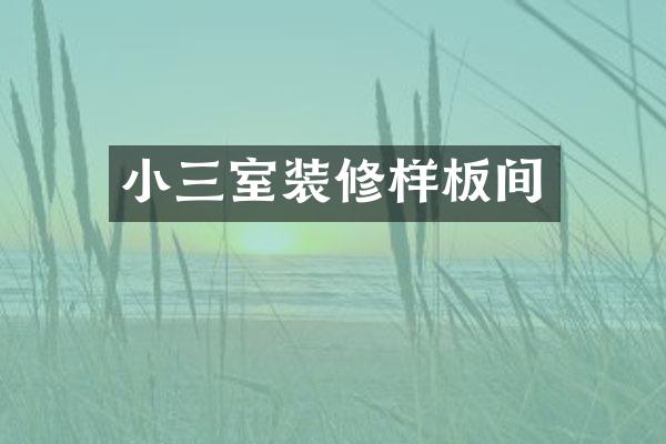 小三室装修样板间