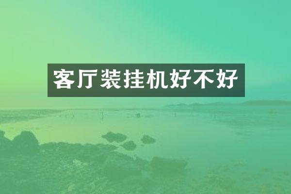 客厅装挂机好不好