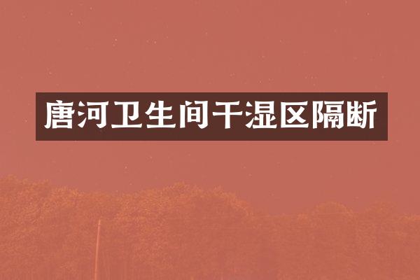 唐河卫生间干湿区隔断