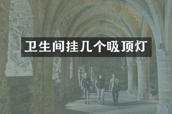 卫生间挂几个吸顶灯