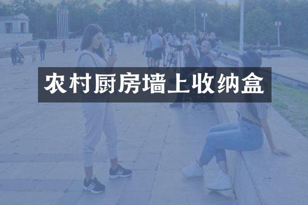 农村厨房墙上收纳盒