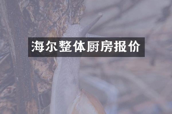 海尔整体厨房报价