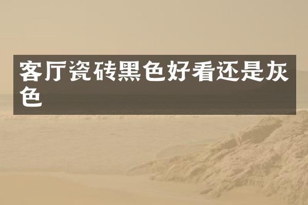 客厅瓷砖黑色好看还是灰色