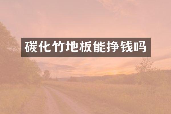 碳化竹地板能挣钱吗