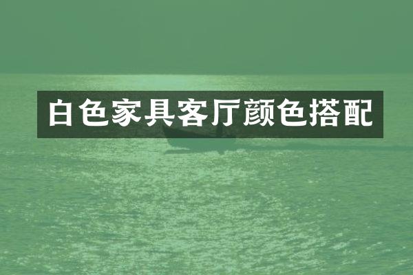 白色家具客厅颜色搭配