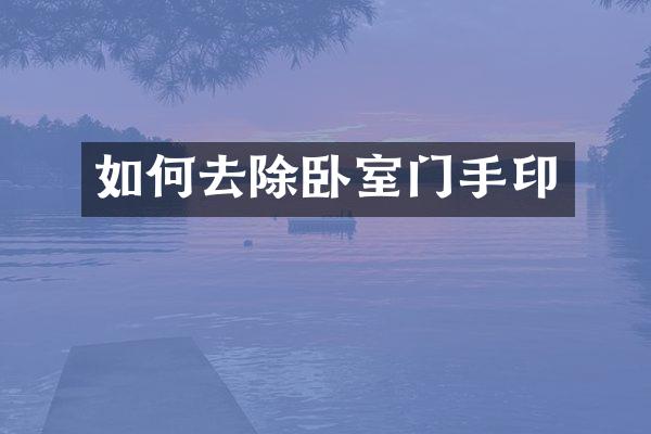 如何去除卧室门手印