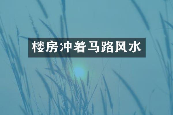 楼房冲着马路风水