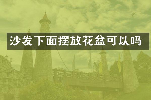 沙发下面摆放花盆可以吗