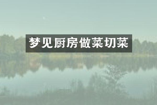 梦见厨房做菜切菜