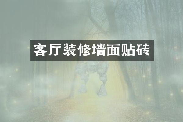 客厅装修墙面贴砖