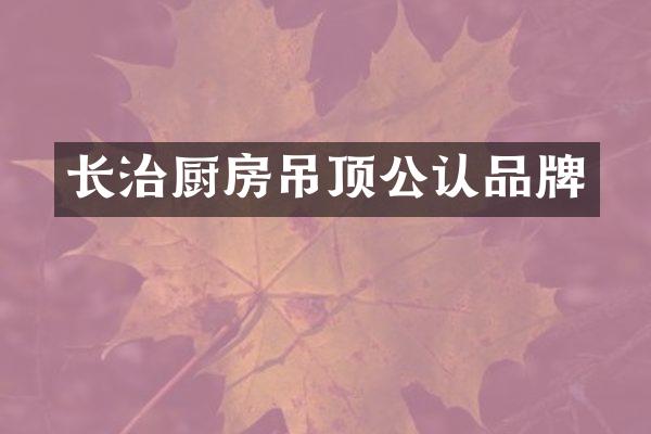 长治厨房吊顶公认品牌