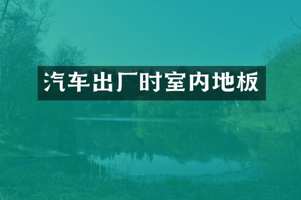 汽车出厂时室内地板