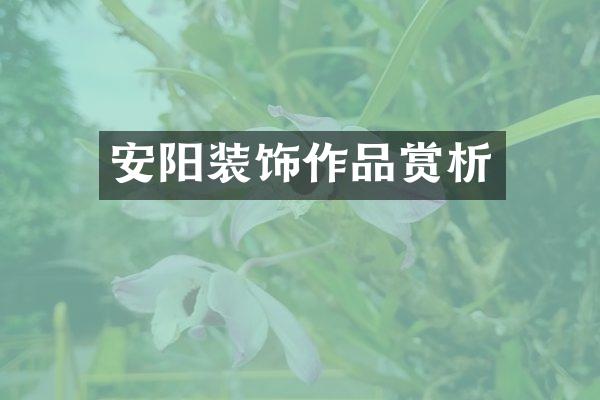安阳装饰作品赏析