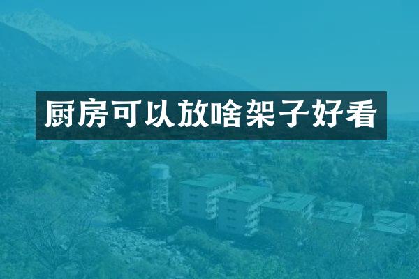 厨房可以放啥架子好看