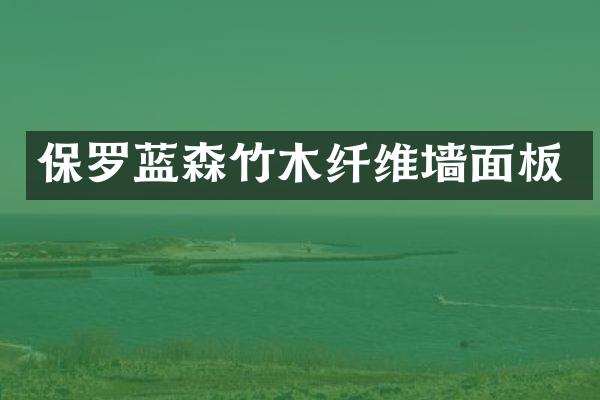 保罗蓝森竹木纤维墙面板
