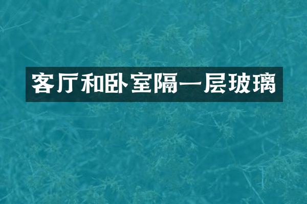 客厅和卧室隔一层玻璃