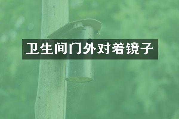 卫生间门外对着镜子