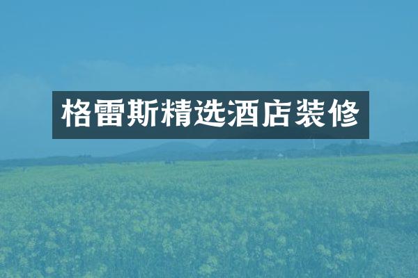 格雷斯精选酒店装修