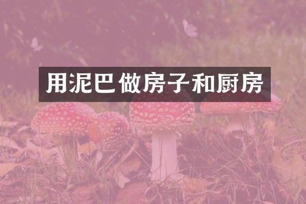 用泥巴做房子和厨房