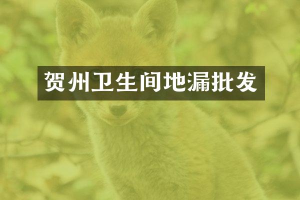 贺州卫生间地漏批发