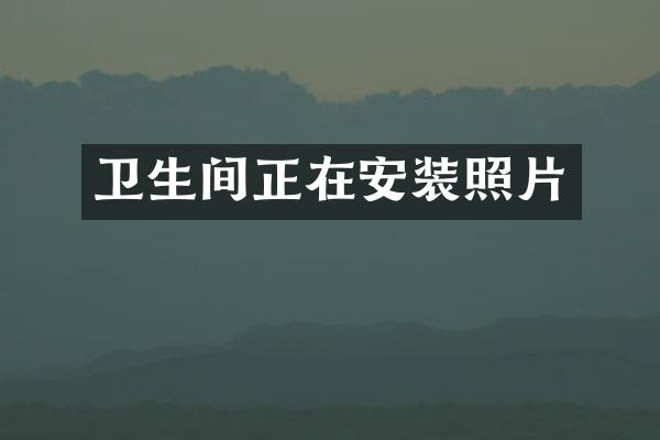 卫生间正在安装照片