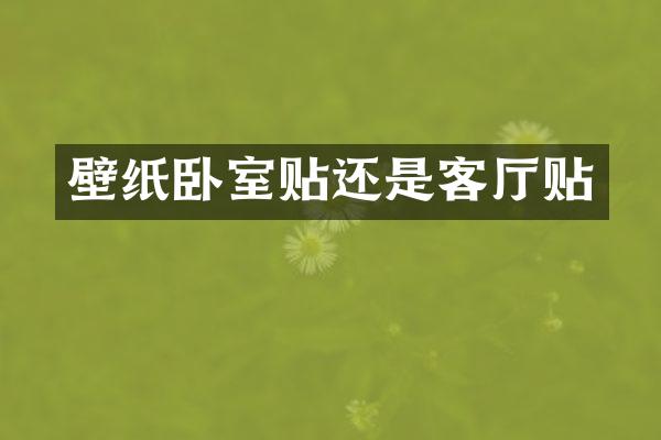 壁纸卧室贴还是客厅贴