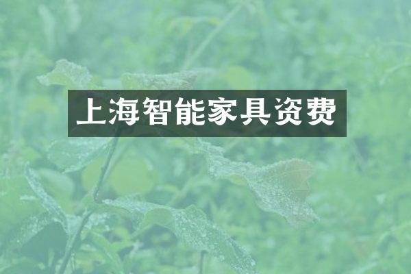 上海智能家具资费
