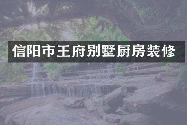信阳市王府别墅厨房装修