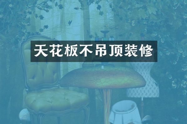 天花板不吊顶装修