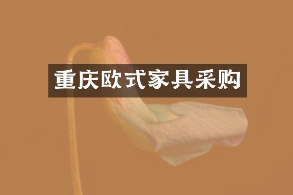 重庆欧式家具采购