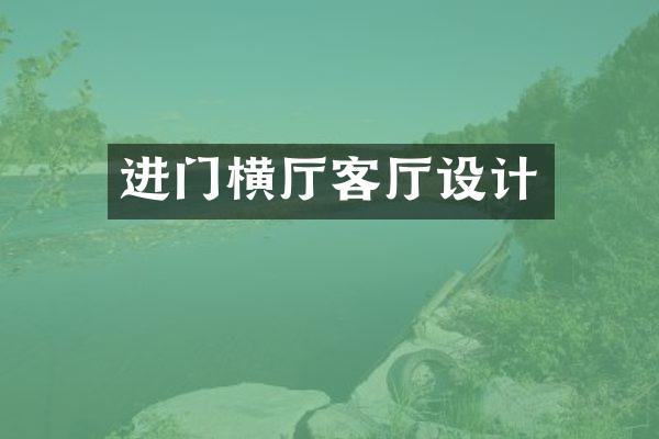 进门横厅客厅设计