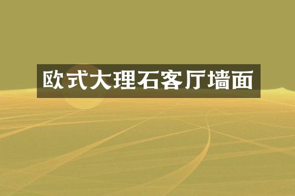 欧式大理石客厅墙面