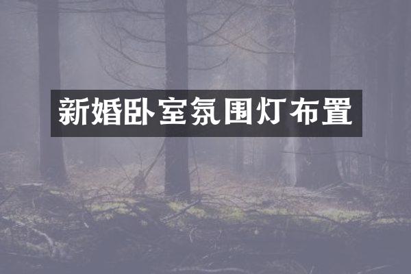 新婚卧室氛围灯布置