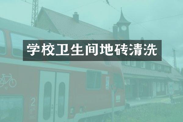 学校卫生间地砖清洗