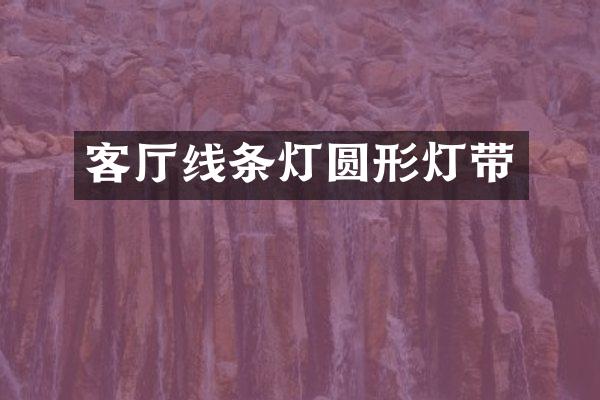 客厅线条灯圆形灯带