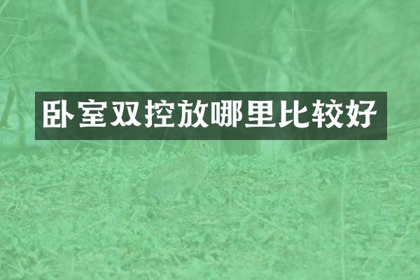 卧室双控放哪里比较好