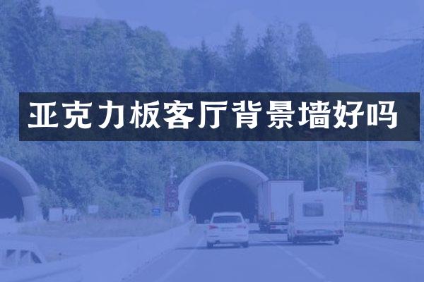 亚克力板客厅背景墙好吗