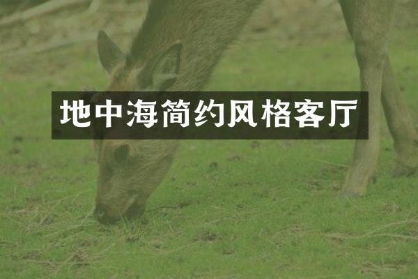 地中海简约风格客厅