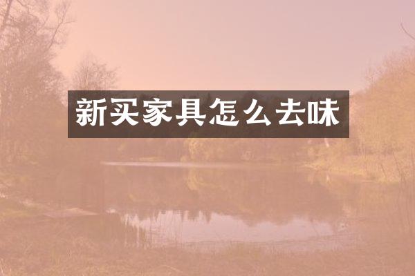 新买家具怎么去味