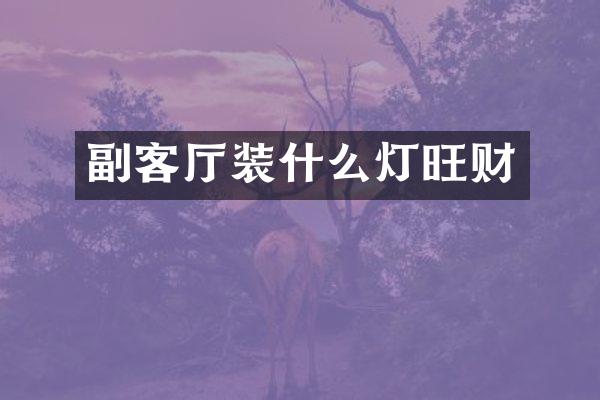 副客厅装什么灯旺财